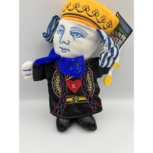 K&K Games Poker King Of Hearts Plush Stuffed Toy 14" Rare Htf Bin 137